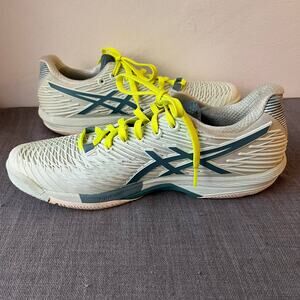 Asics Solution Speed FF 2 Tennis Shoes Womens 9.5 Teal Sneakers Athletic Sports